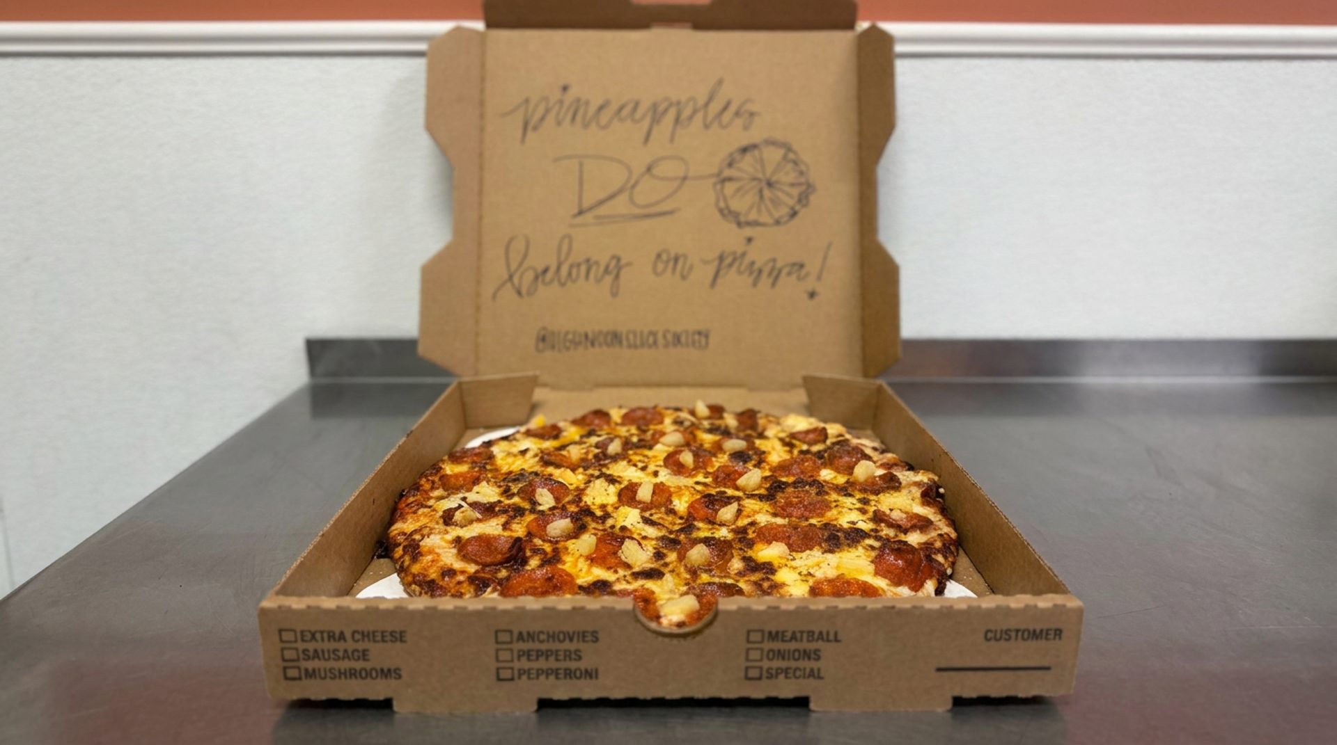 Custom pizza orders